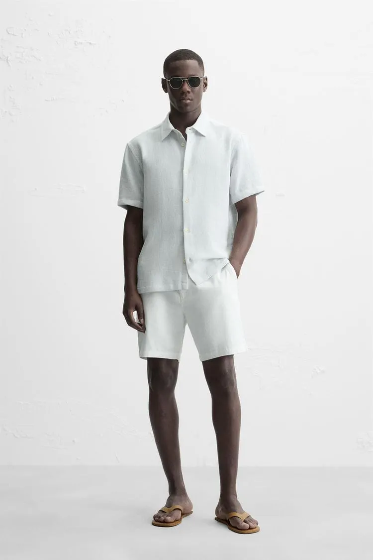 BERMUDE DIN BUMBAC ȘI IN