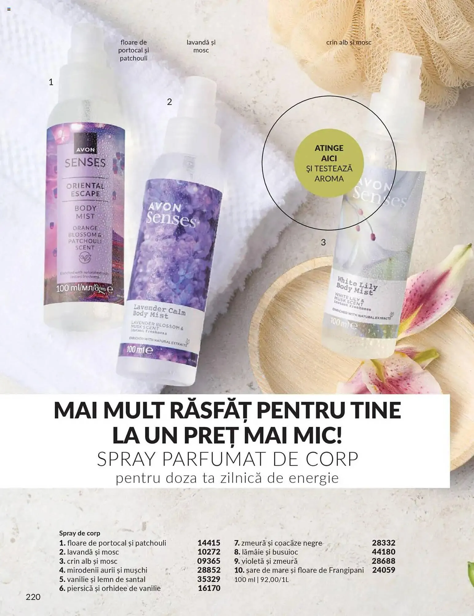 Catalog Catalog Avon de la 30 septembrie până la 31 octombrie 2025 - Revista Pagina 222