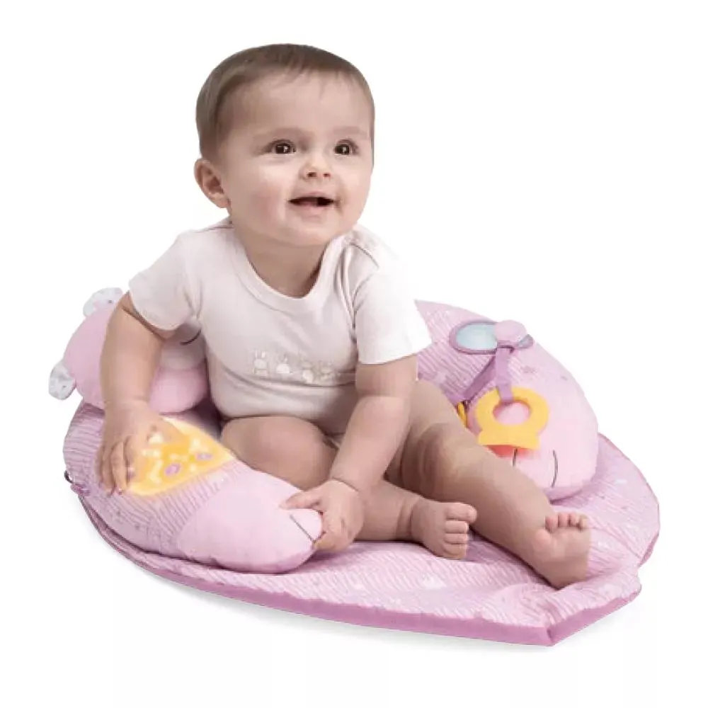 Jucarie Chicco centru de activitate 3 in 1, Primul meu cuibusor, roz, 0 luni+