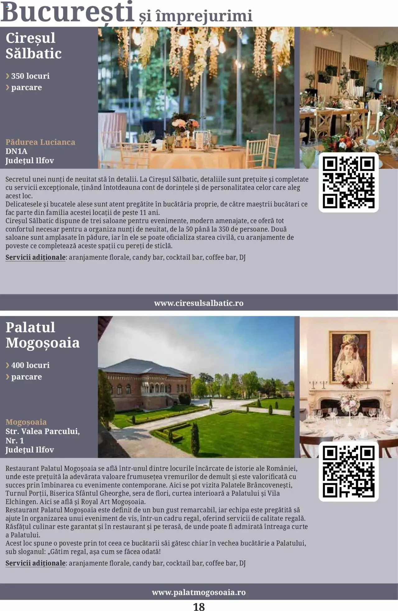 Catalog Metro - Ghid locații pentru evenimente 2022 de la 5 aprilie până la 31 decembrie 2023 - Revista Pagina 18