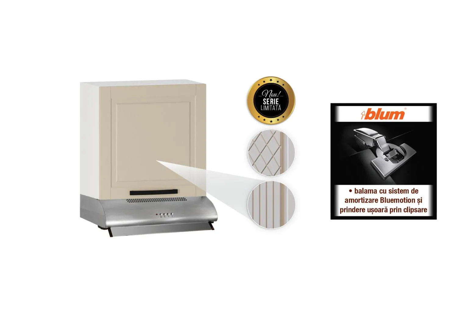 Suspendat pentru hotă L60 s&d