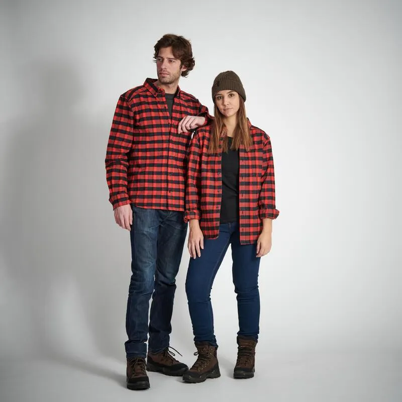 Jachetă tip cămașă 100 Roșu Adulți