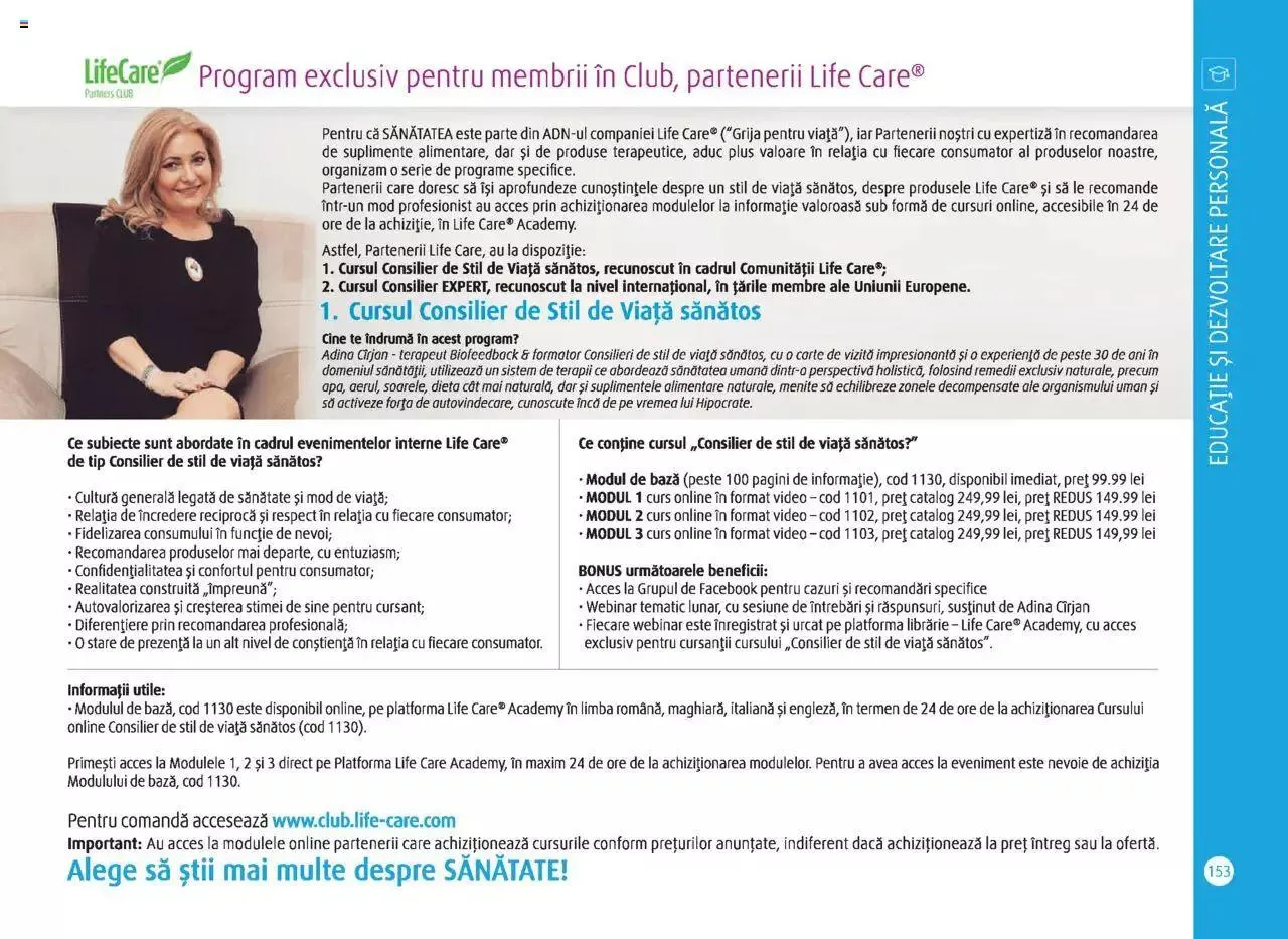 Catalog Catalog Life Care primavara-vara 2023 de la 1 martie până la 31 decembrie 2023 - Revista Pagina 155