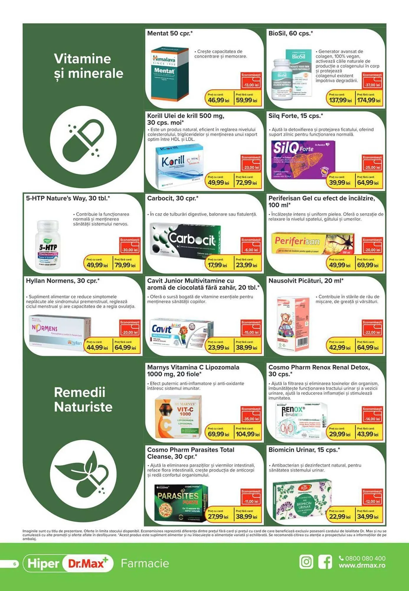 Catalog Catalog Dr.Max de la 1 martie până la 31 martie 2025 - Revista Pagina 6