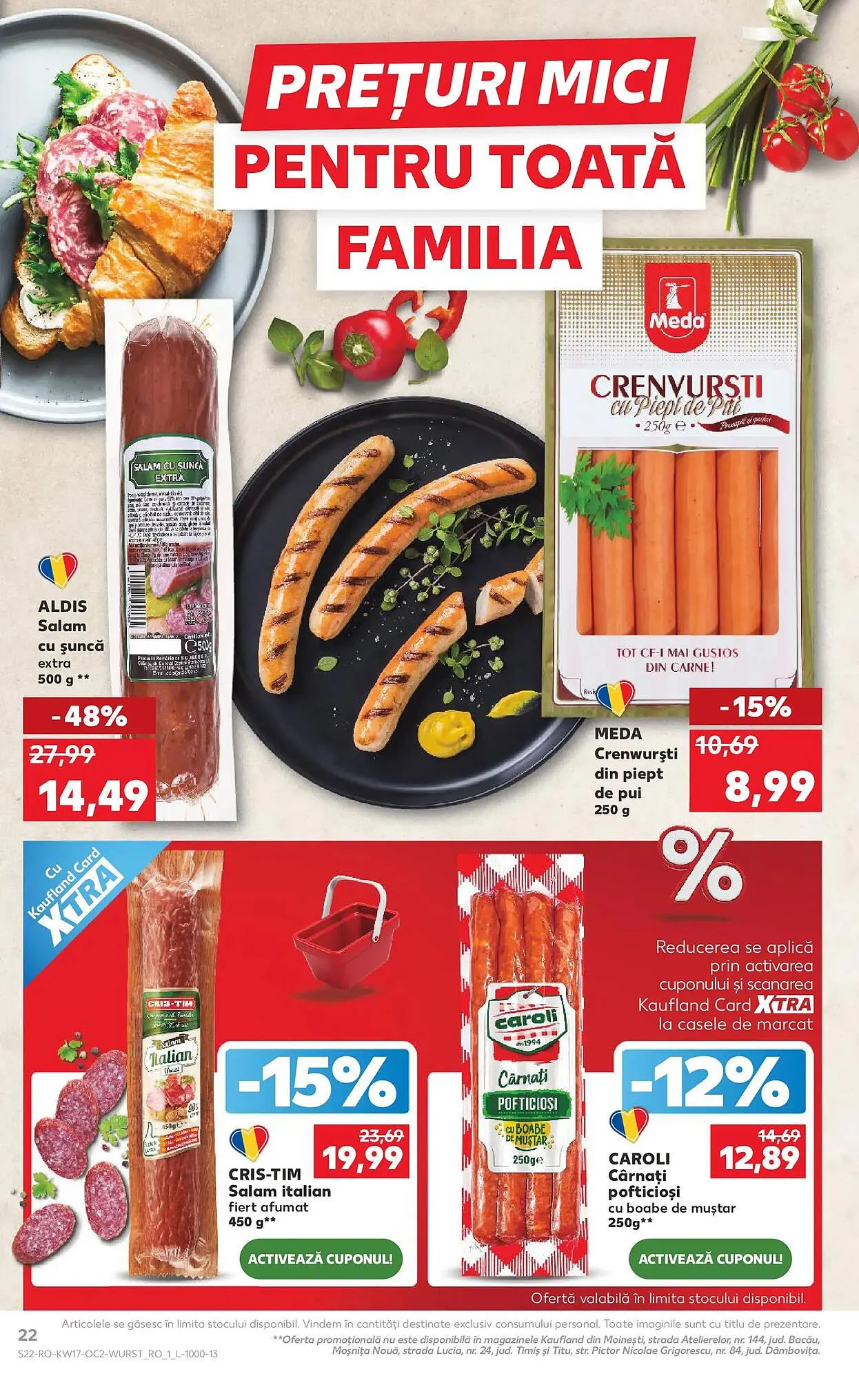 Catalog Catalog Kaufland de la 22 aprilie până la 28 aprilie 2026 - Revista Pagina 22