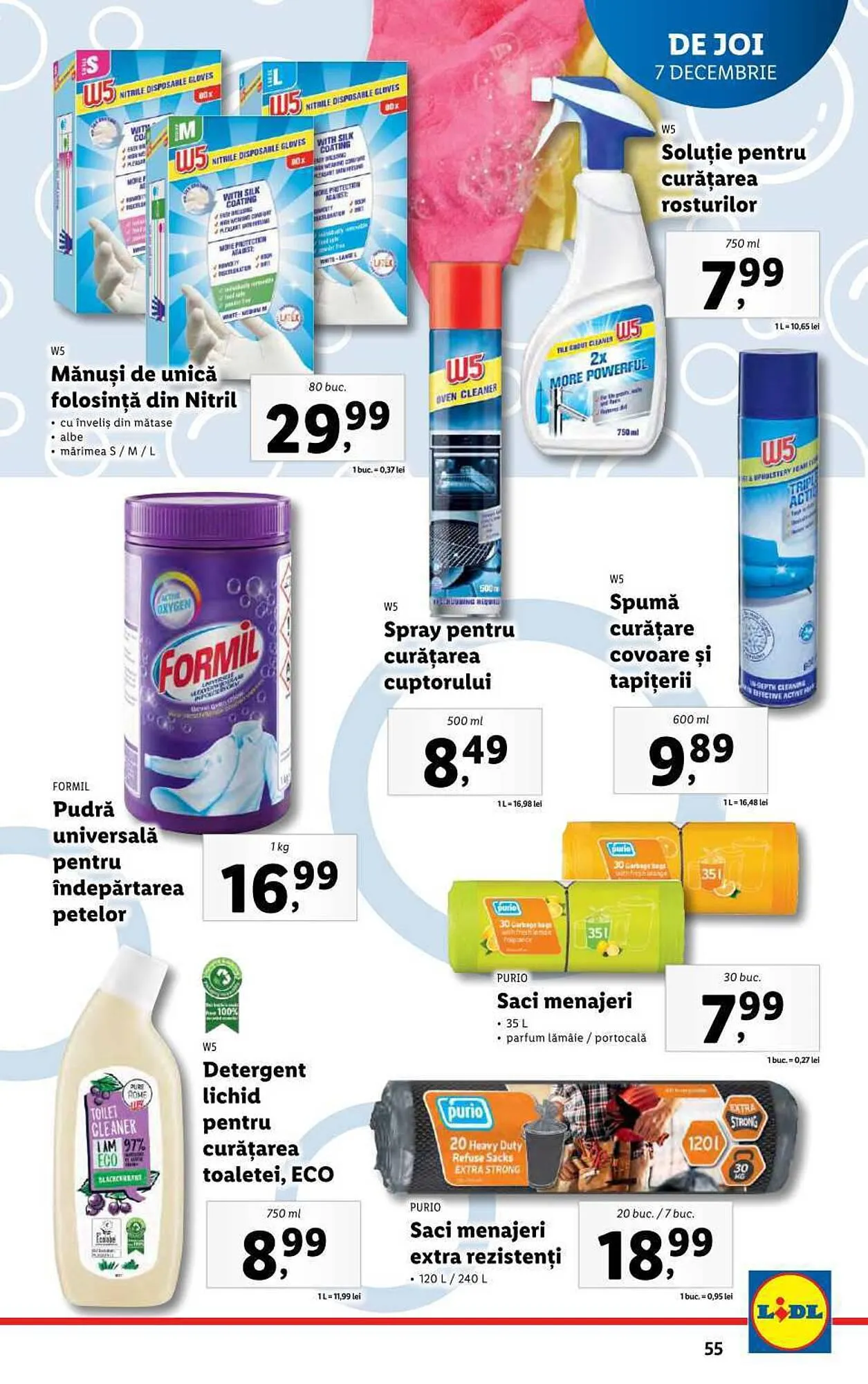 Catalog Lidl catalog de la 4 decembrie până la 10 decembrie 2023 - Revista Pagina 55