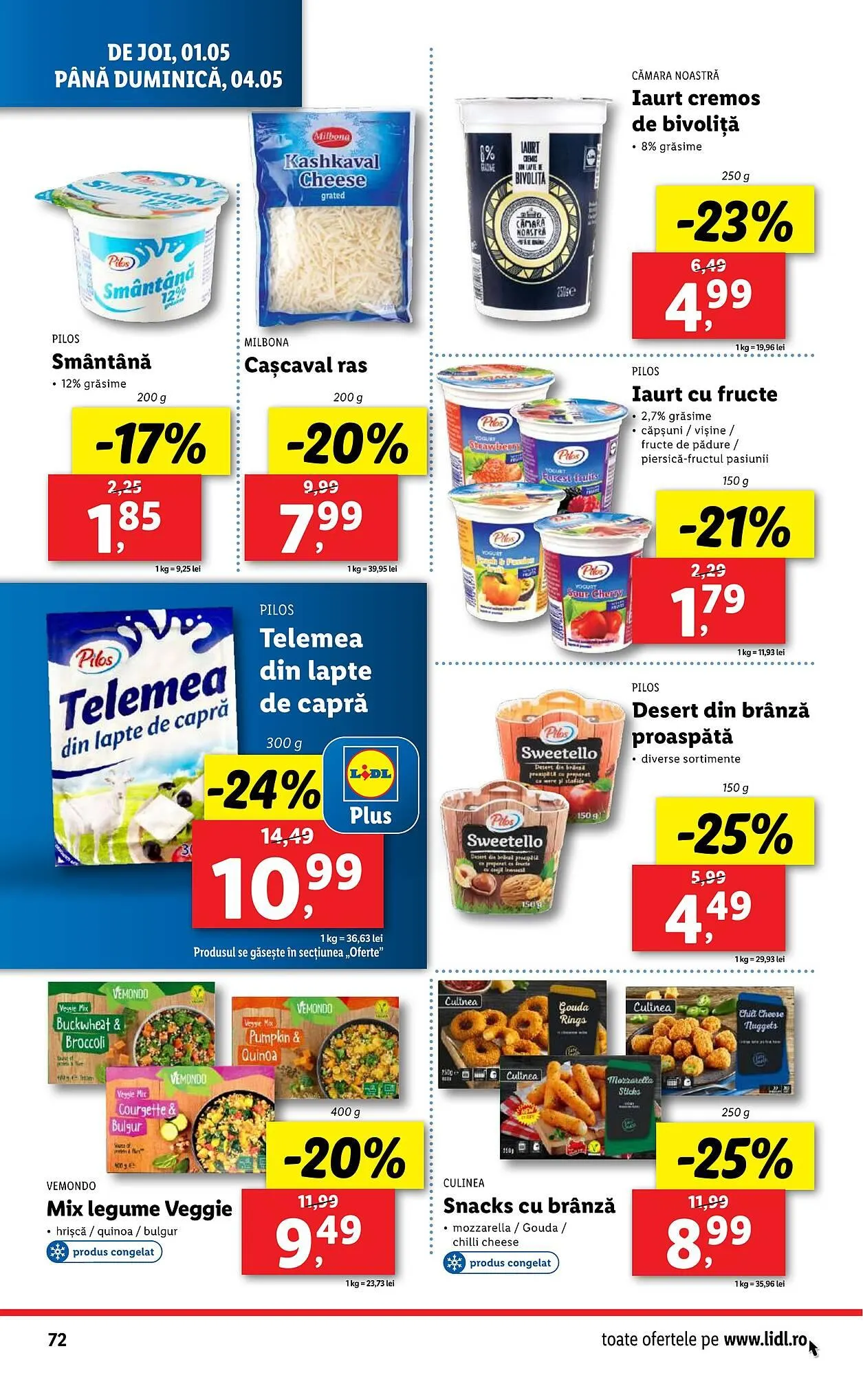 Catalog Catalog Lidl de la 22 aprilie până la 27 aprilie 2025 - Revista Pagina 72