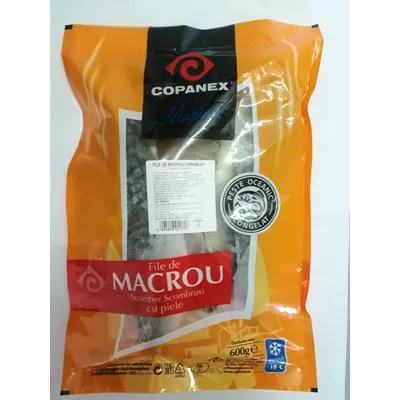 Macrou File Scomber Scomburs Congelat 600 g ❄