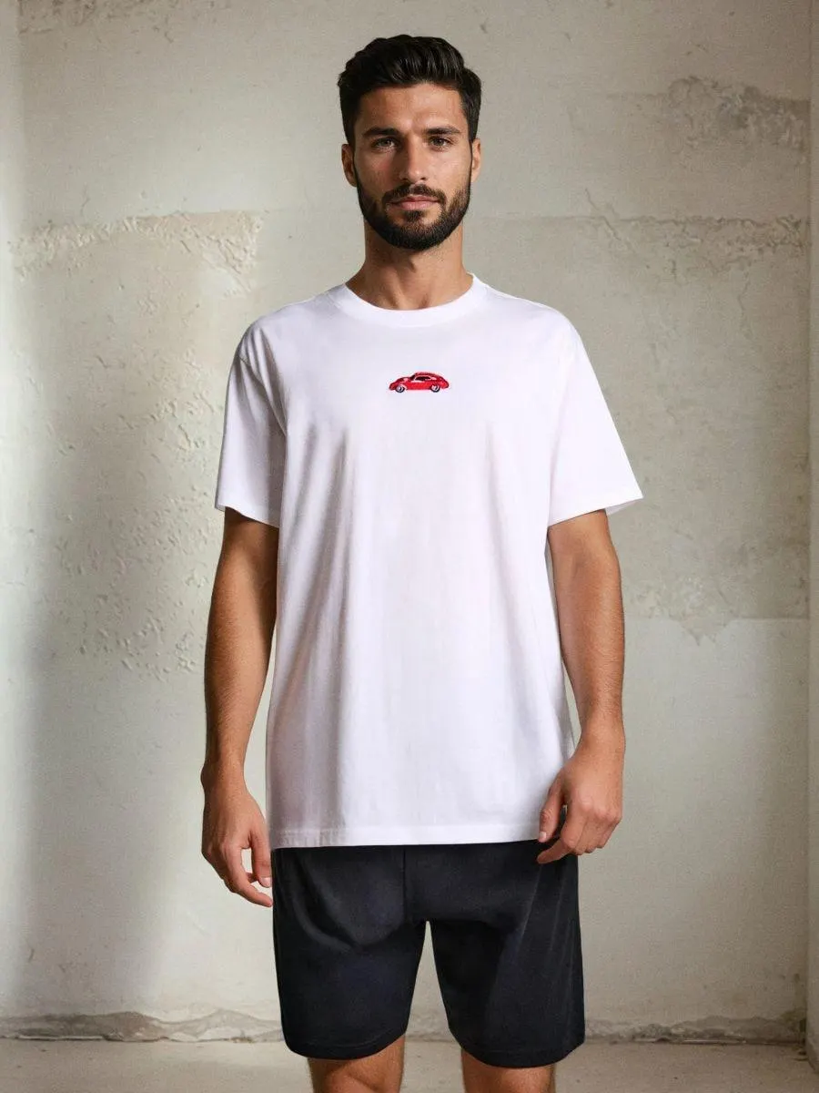 Pijama din două piese, cu imprimeu