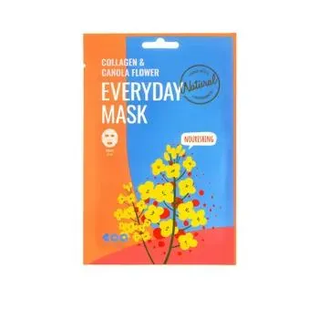 Masca de fata nutritiva cu colagen si flori de canola Everyday, 27g, Dearboo