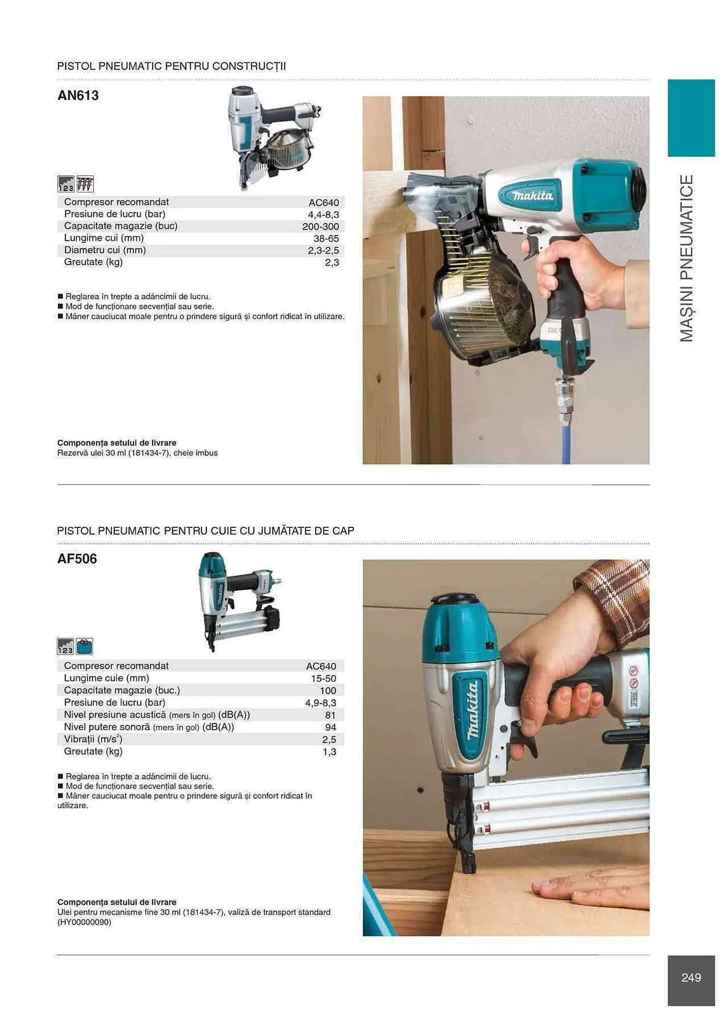 Catalog Makita catalog de la 1 ianuarie până la 31 decembrie 2023 - Revista Pagina 249