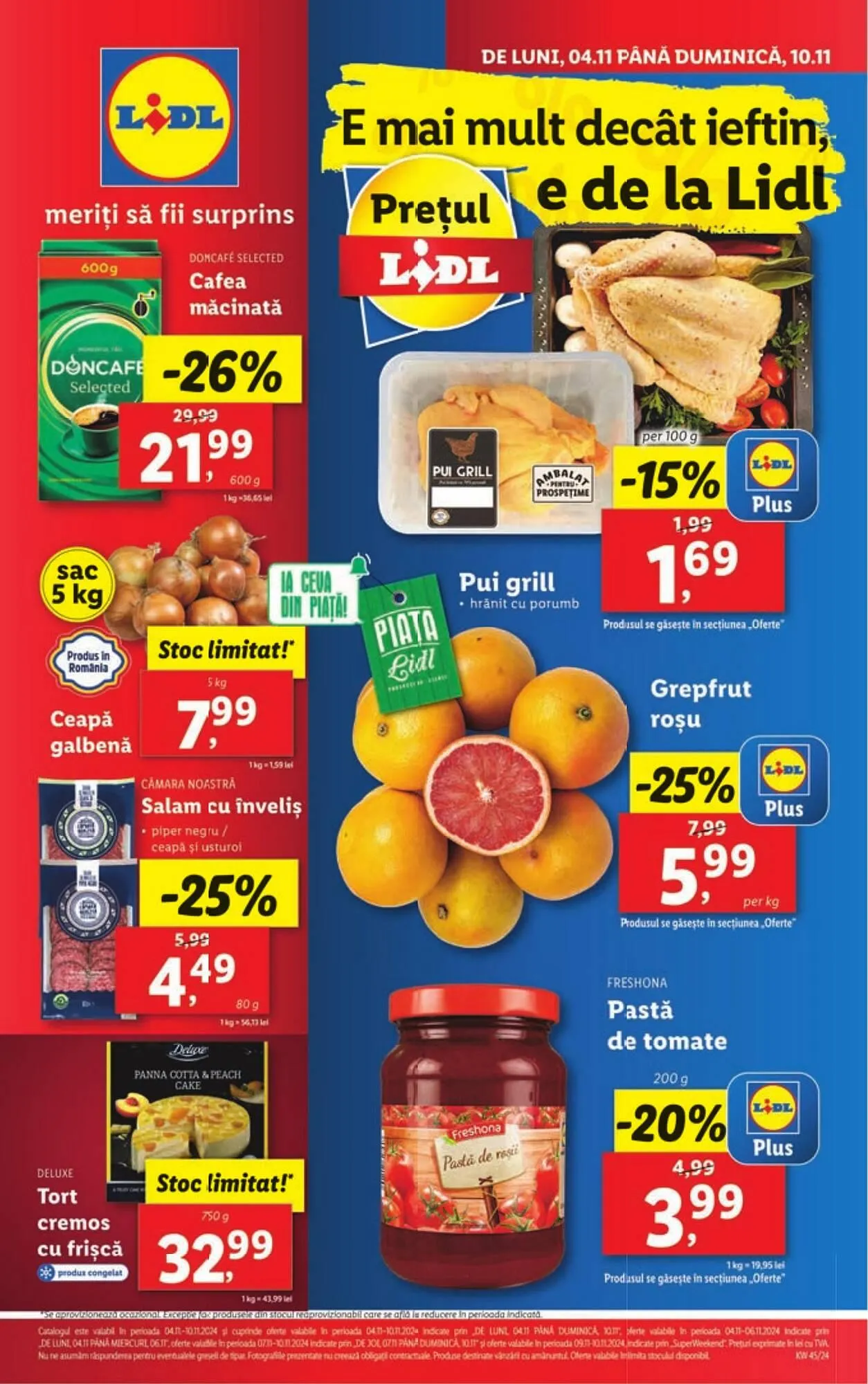 Catalog Catalog Lidl de la 4 noiembrie până la 10 noiembrie 2024 - Revista Pagina 1