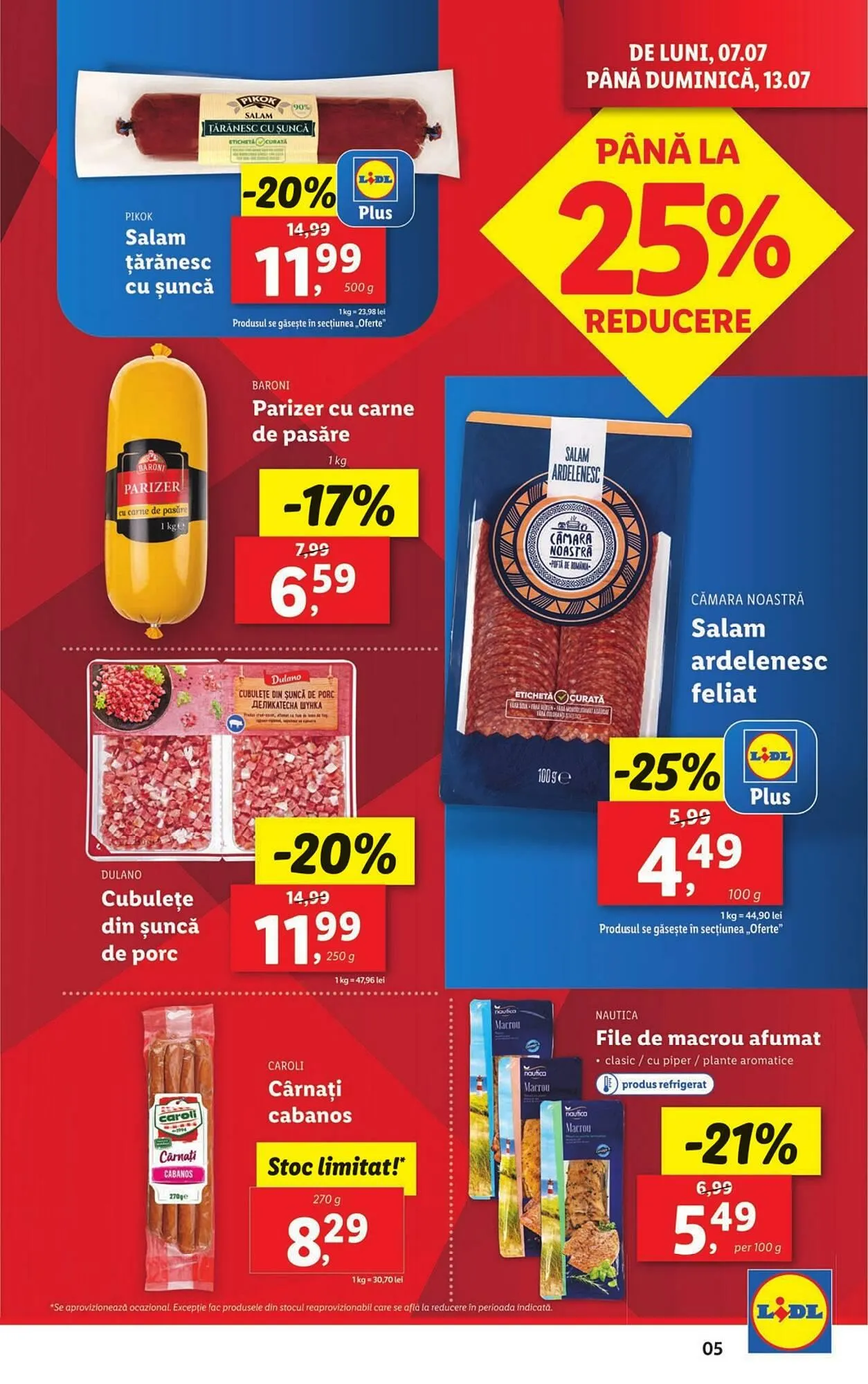 Catalog Catalog Lidl de la 7 iulie până la 13 iulie 2025 - Revista Pagina 5