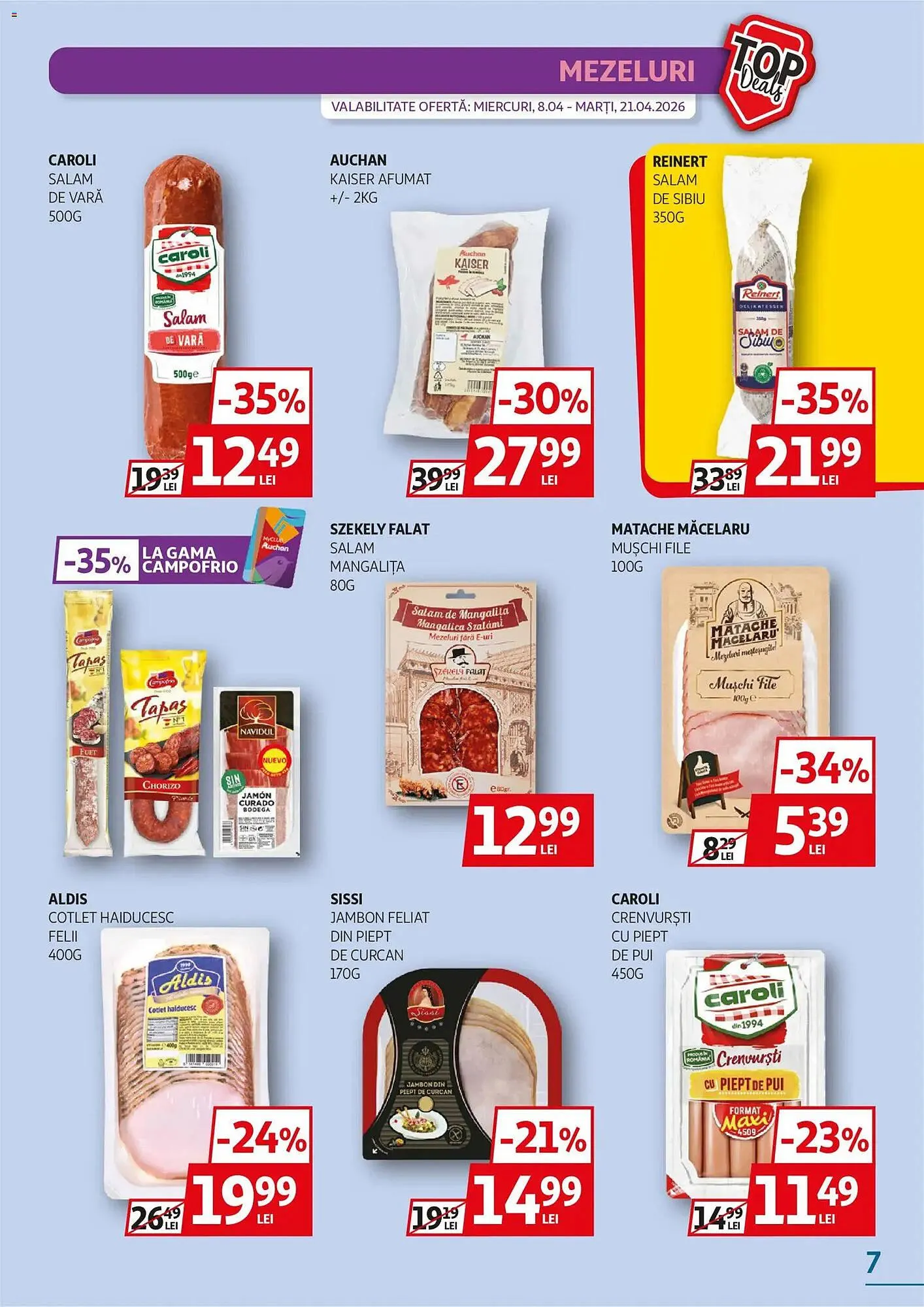 Catalog Catalog Auchan de la 8 aprilie până la 21 aprilie 2026 - Revista Pagina 7