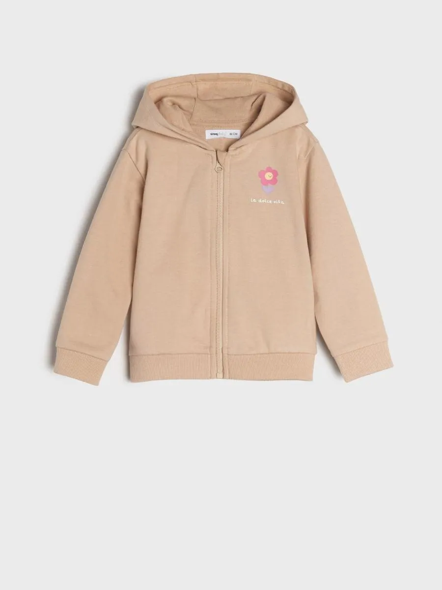 Bluză sport cu fermoar lung