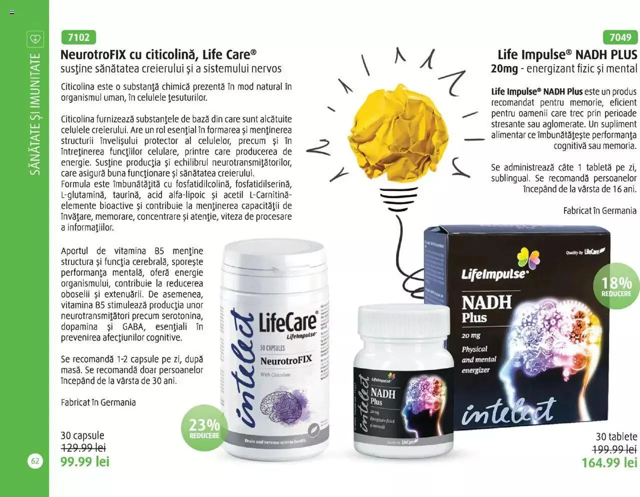 Catalog Catalog Life Care primavara-vara 2023 de la 1 martie până la 31 decembrie 2023 - Revista Pagina 64