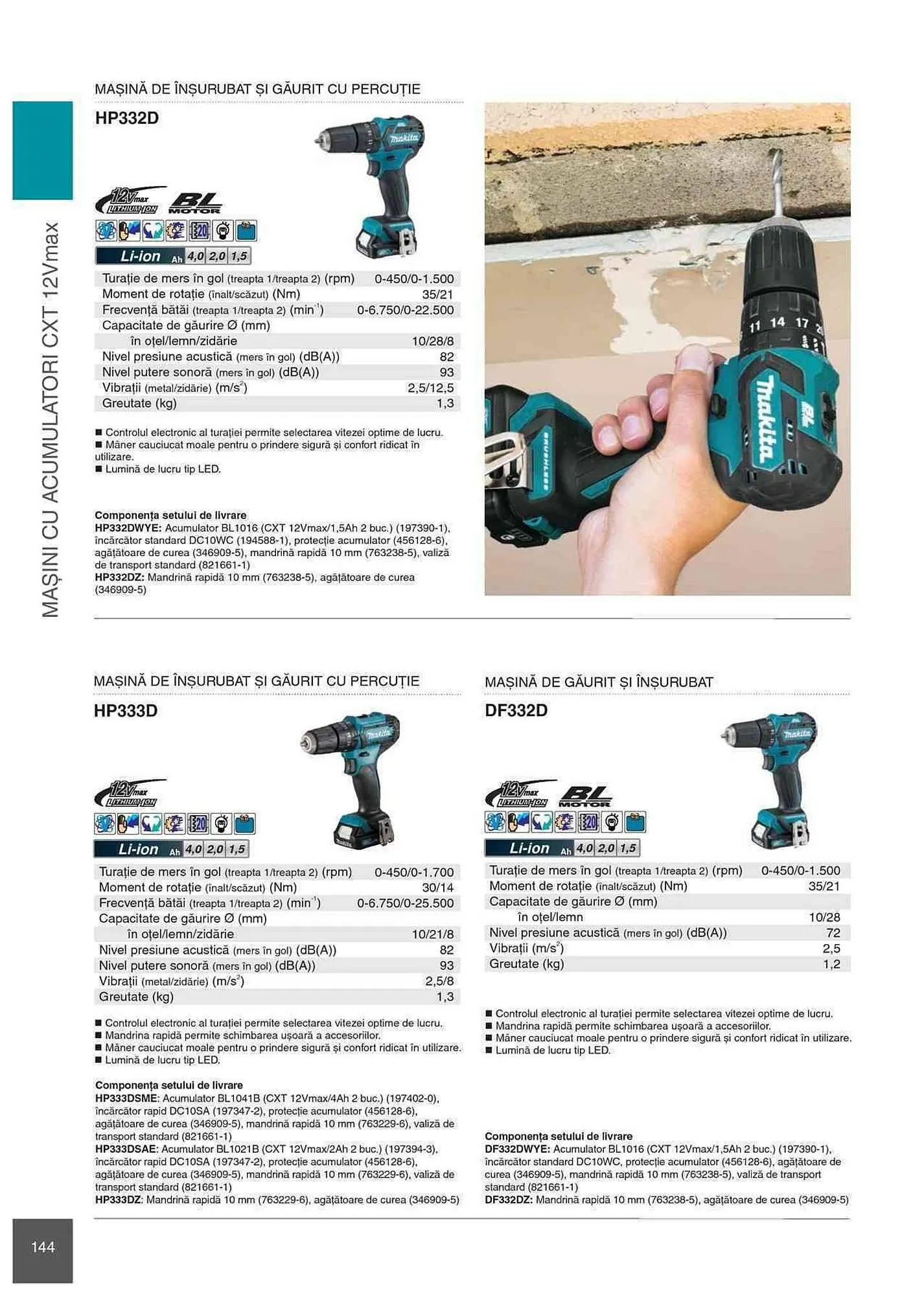 Catalog Makita catalog de la 1 ianuarie până la 31 decembrie 2023 - Revista Pagina 144