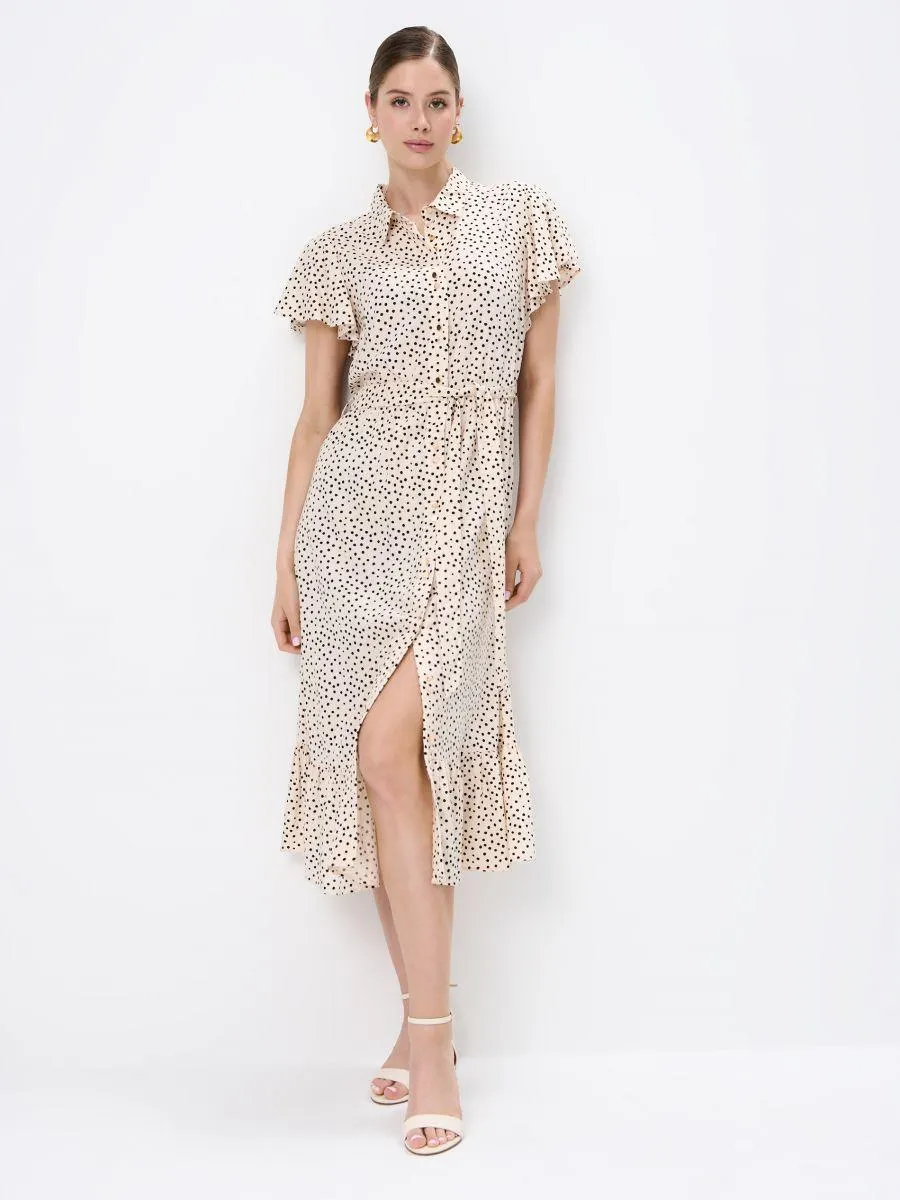 Rochie midi tip cămașă