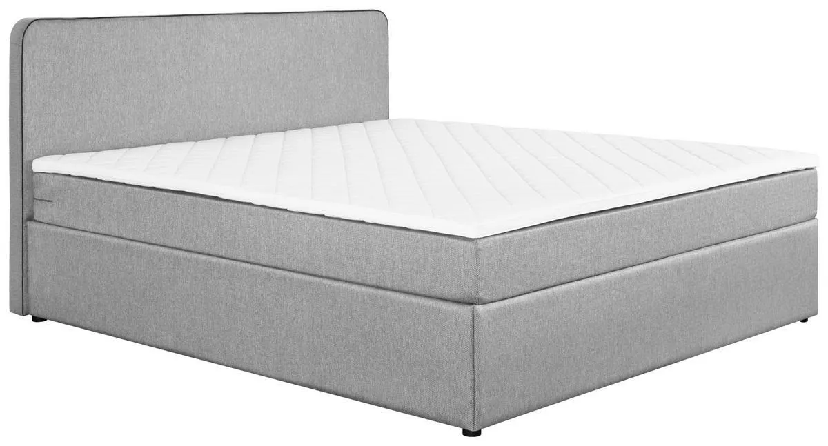 TIP BOXSPRING FĂRĂ ARCURI 140/200 cm gri deschis