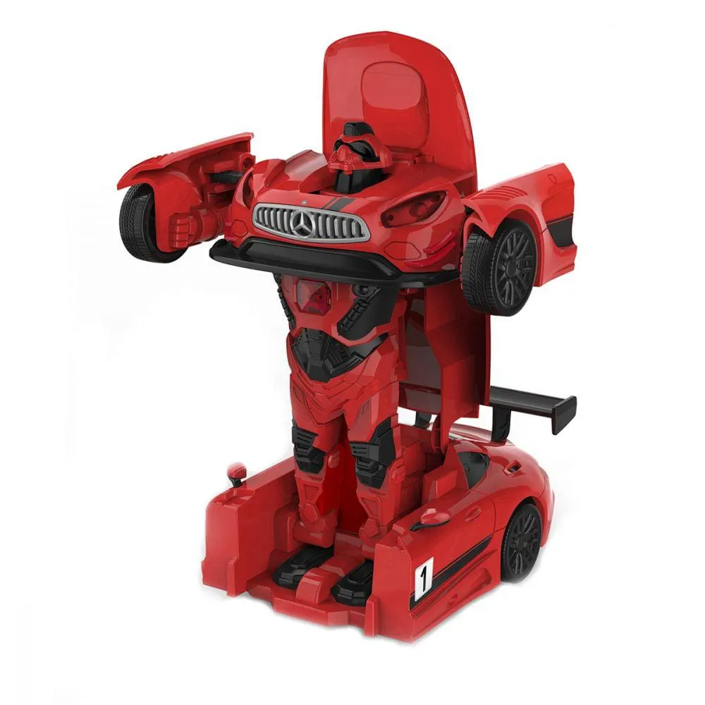 Masinuta Rastar Mercedes-Benz GT3 Transformable, Rosu, 1:32