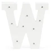 LITERA "W" Decor luminos din lemn pentru copii