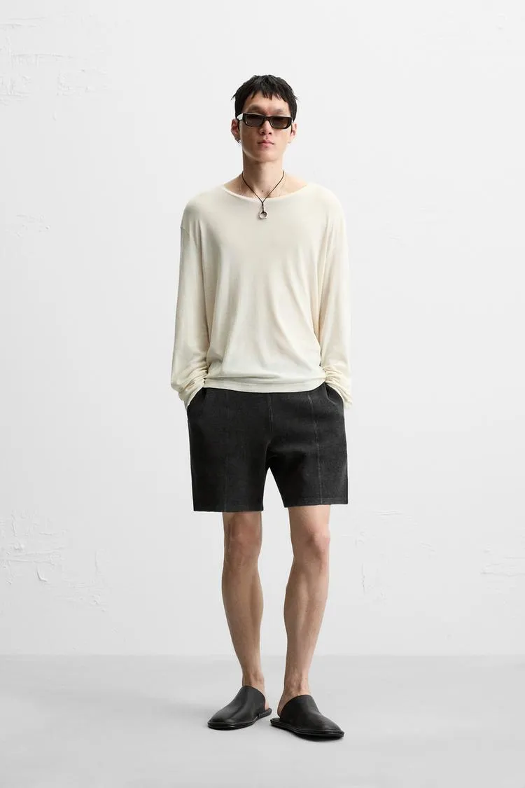 BERMUDE RELAXED FIT DIN TRICOT