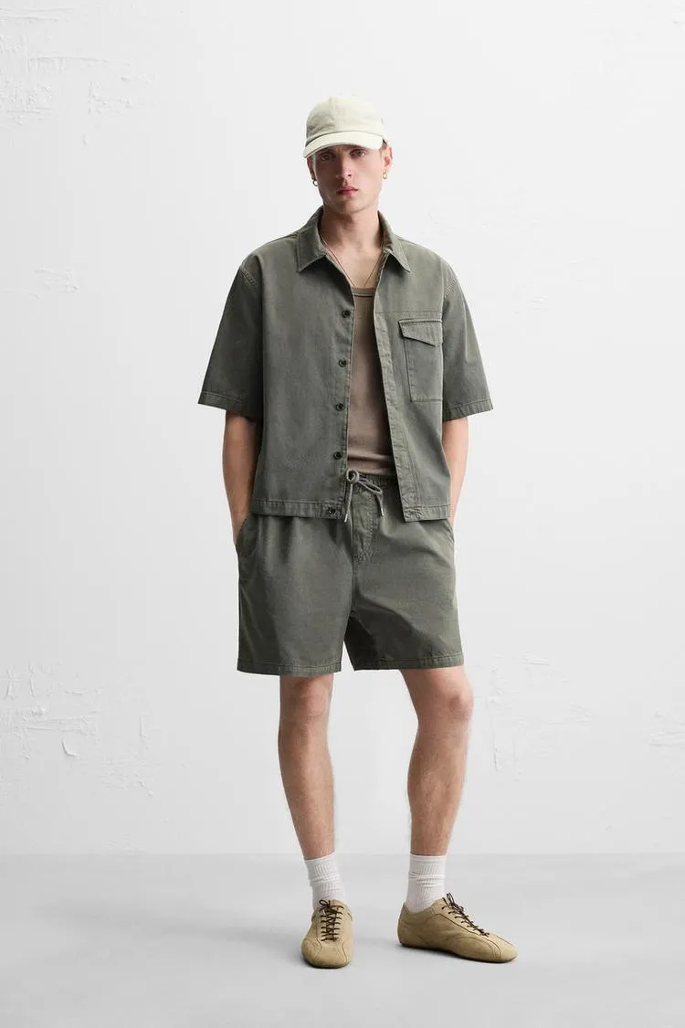 BERMUDE RELAXED FIT SPĂLATE