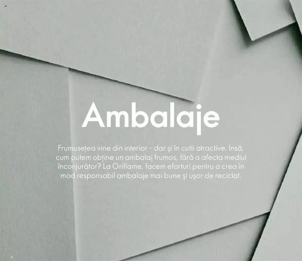 Catalog Oriflame catalog - Broșură Sustenabilitate de la 25 octombrie până la 31 decembrie 2023 - Revista Pagina 8