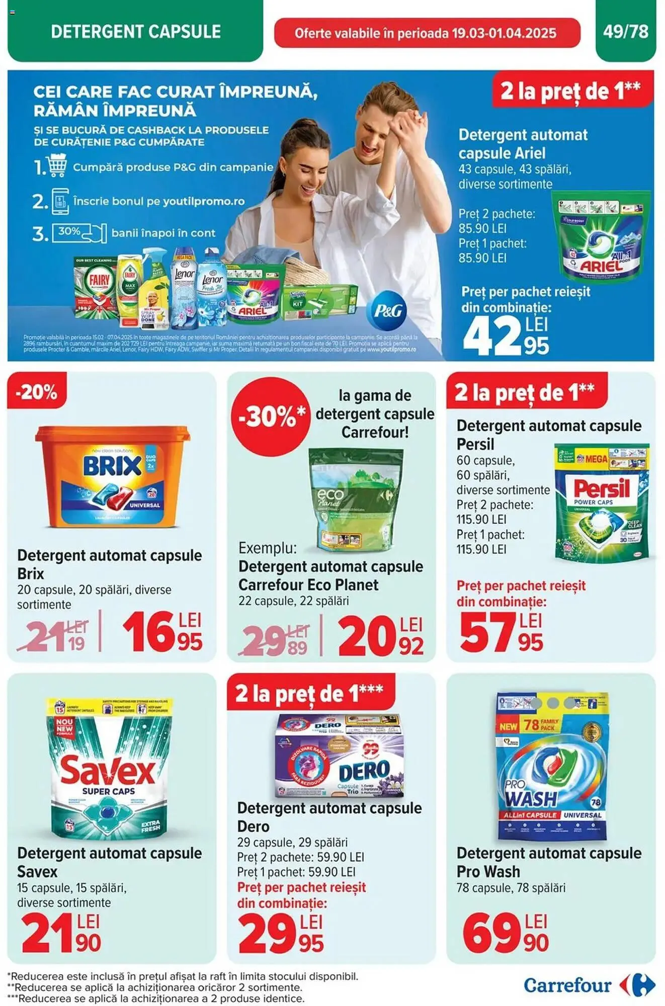 Catalog Catalog Carrefour de la 26 martie până la 1 aprilie 2025 - Revista Pagina 50