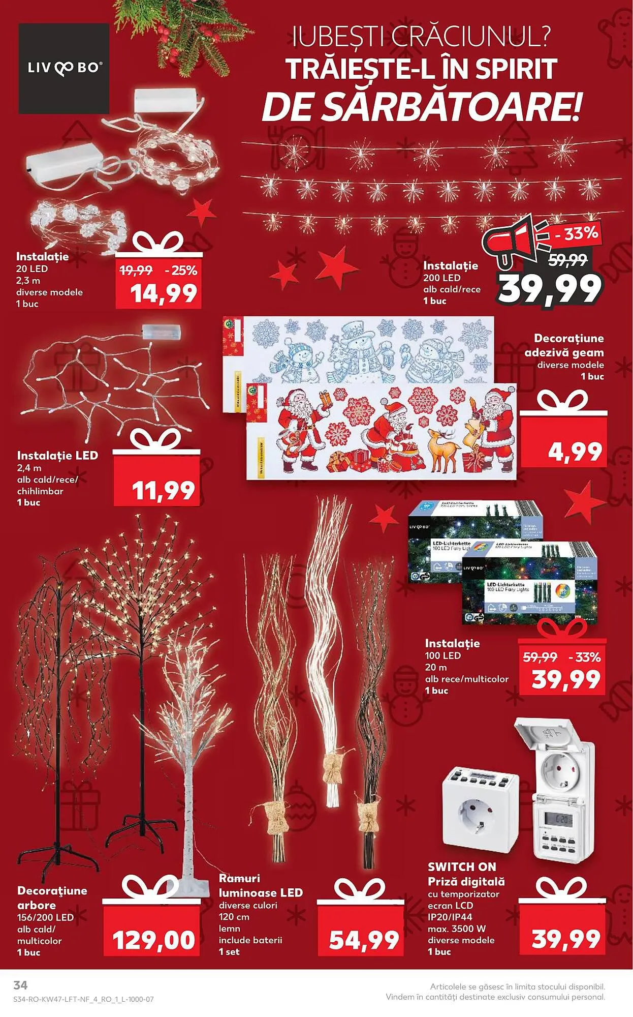 Catalog Kaufland catalog de la 22 noiembrie până la 28 noiembrie 2023 - Revista Pagina 34