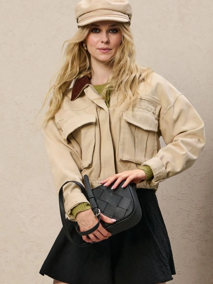 Geantă crossbody din imitație de piele