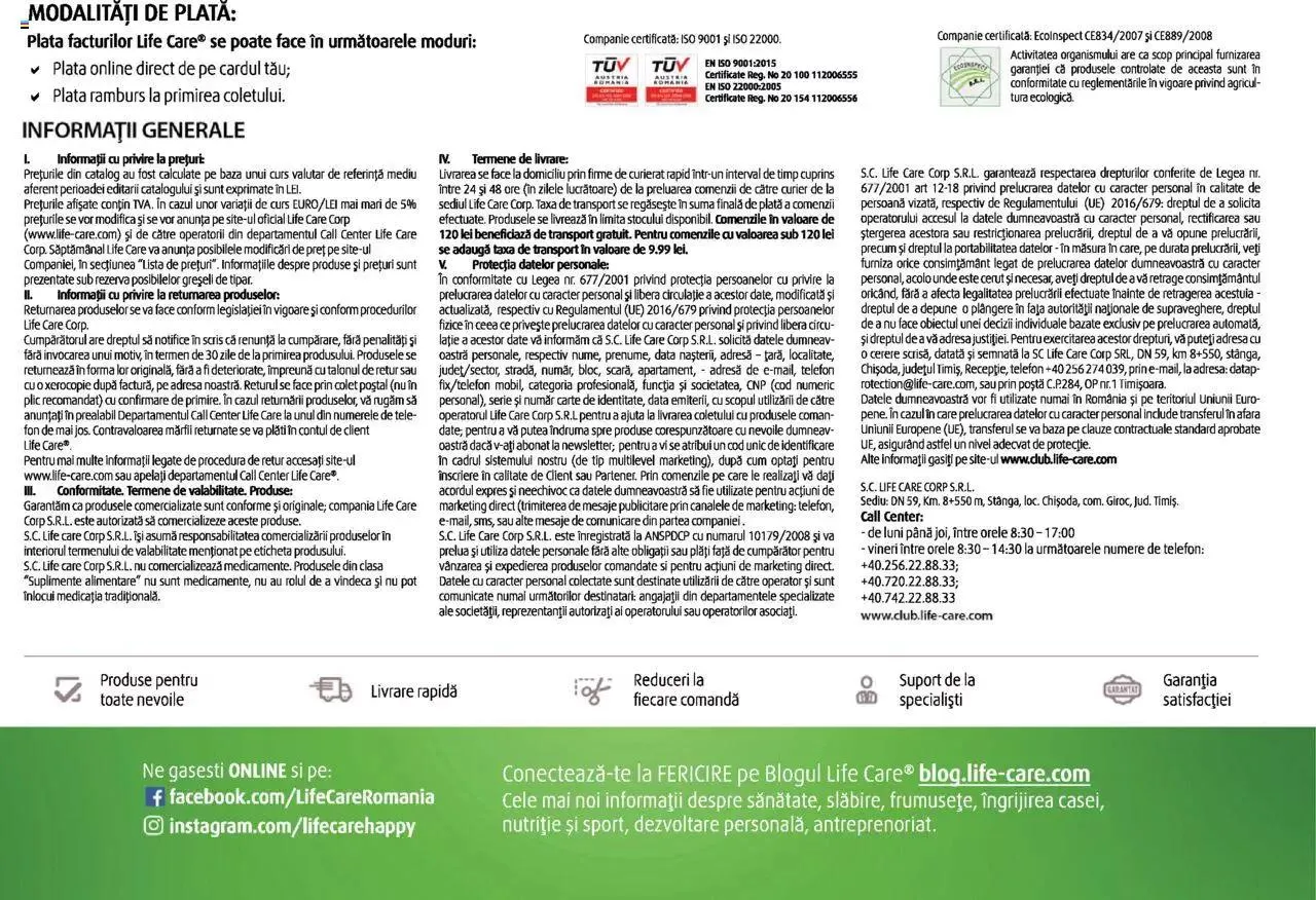 Catalog Catalog Life Care primavara-vara 2023 de la 1 martie până la 31 decembrie 2023 - Revista Pagina 171