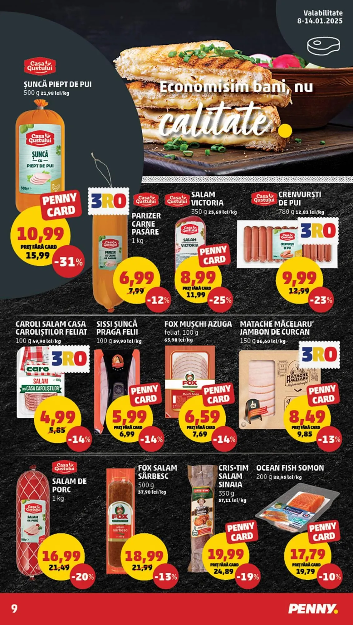 Catalog Catalog Penny de la 8 ianuarie până la 14 ianuarie 2025 - Revista Pagina 9