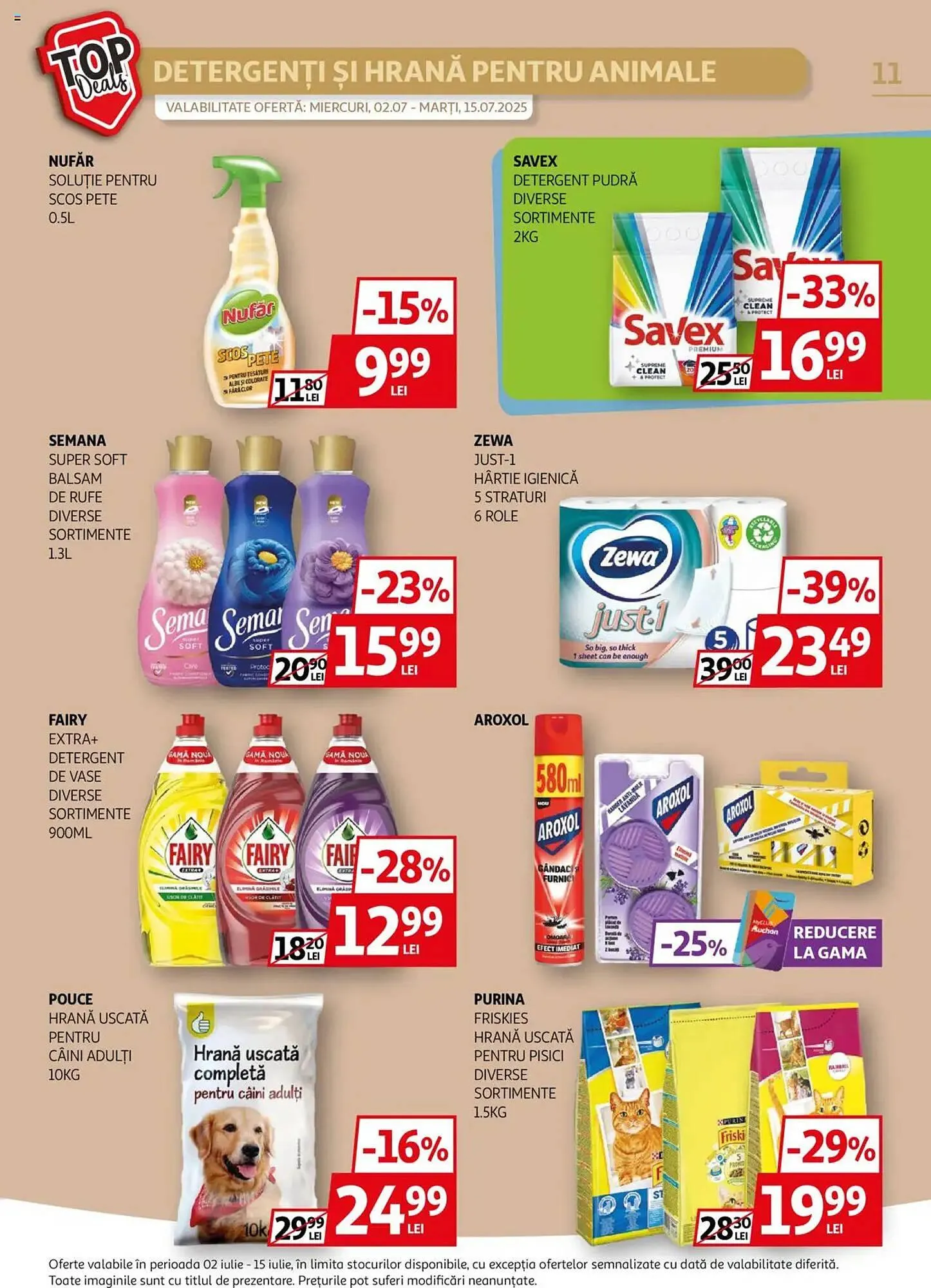 Catalog Catalog Auchan de la 1 iulie până la 15 iulie 2025 - Revista Pagina 11