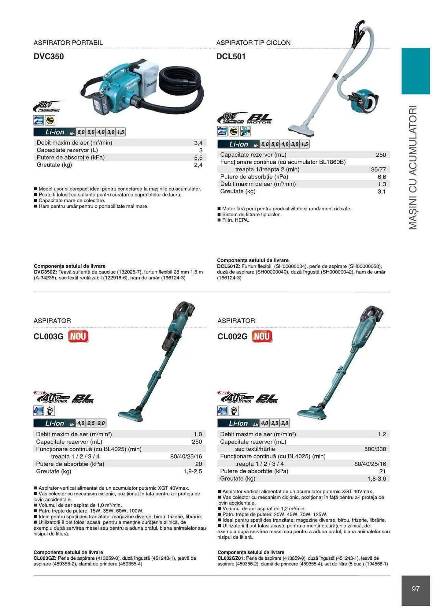 Catalog Makita catalog de la 1 ianuarie până la 31 decembrie 2023 - Revista Pagina 97