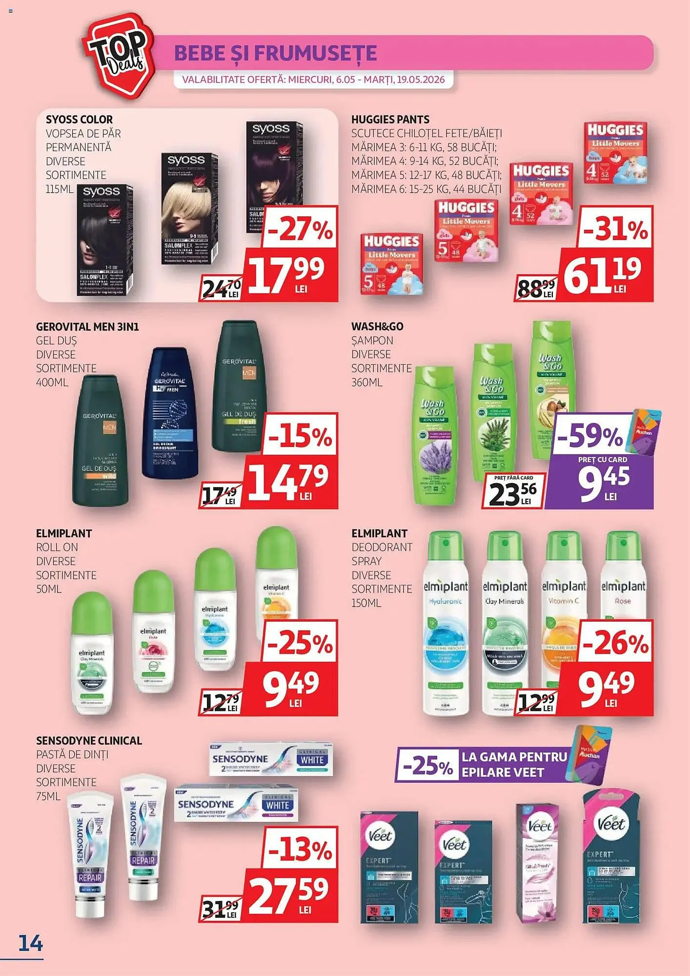 Catalog Catalog Auchan de la 6 mai până la 19 mai 2026 - Revista Pagina 14