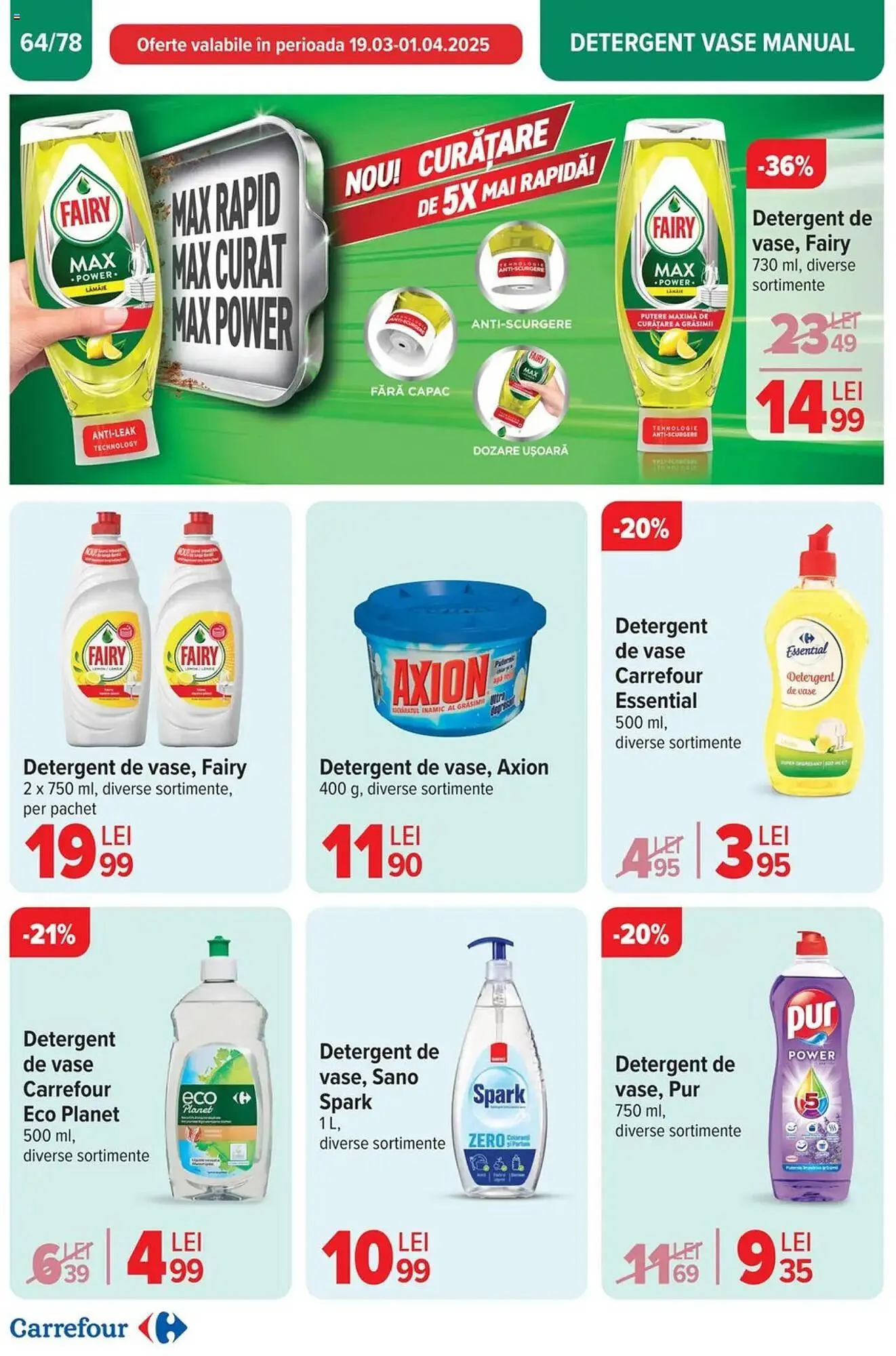 Catalog Catalog Carrefour de la 26 martie până la 1 aprilie 2025 - Revista Pagina 65