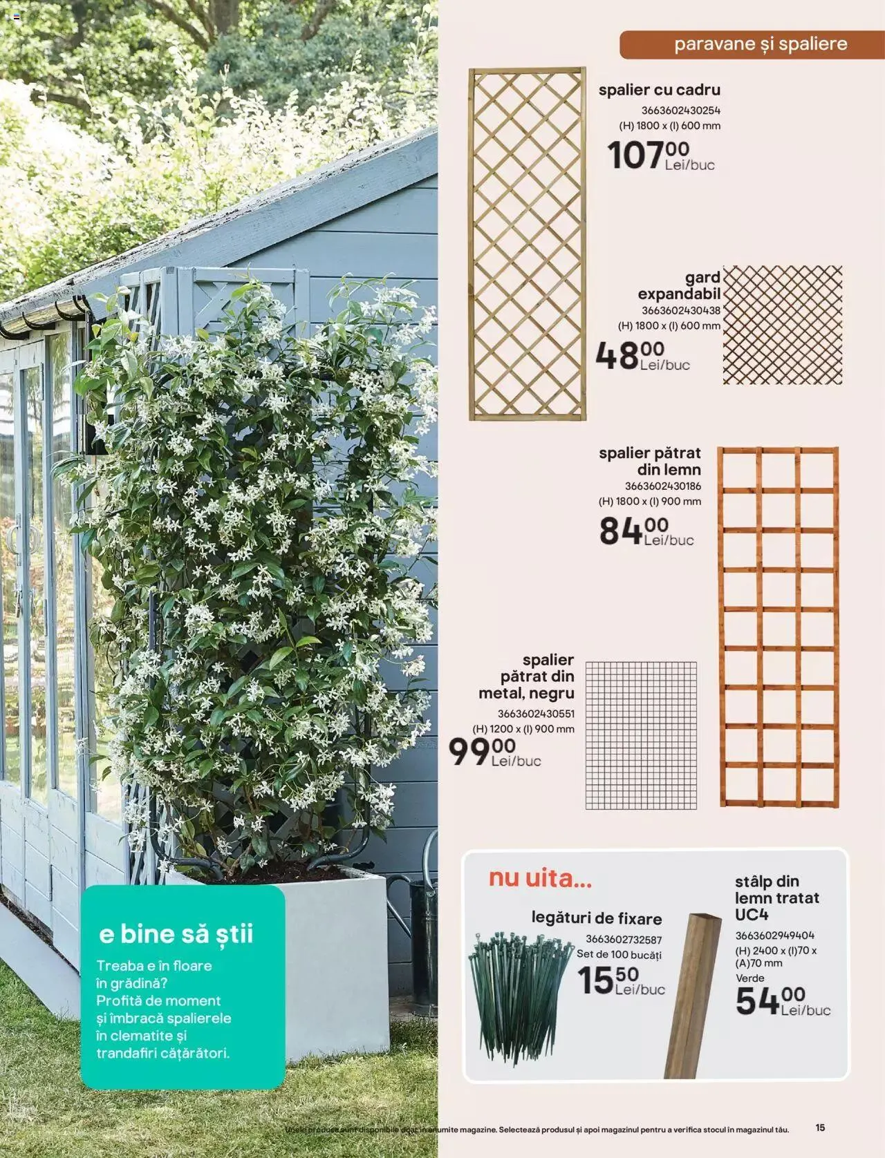 Catalog Brico Depot catalog - Inspirație Vară 2023 de la 7 aprilie până la 30 septembrie 2023 - Revista Pagina 15