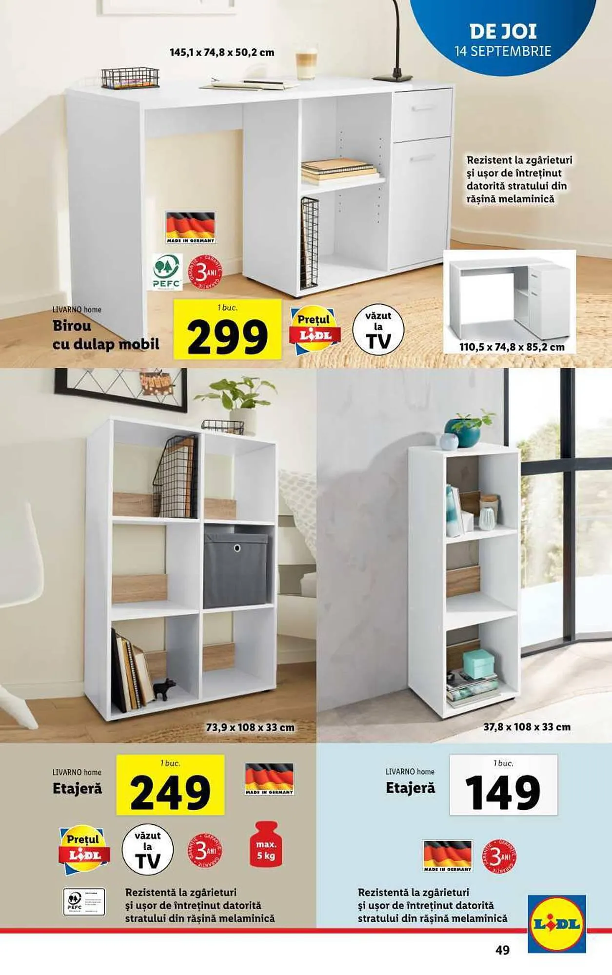 Catalog Lidl catalog de la 11 septembrie până la 17 septembrie 2023 - Revista Pagina 49