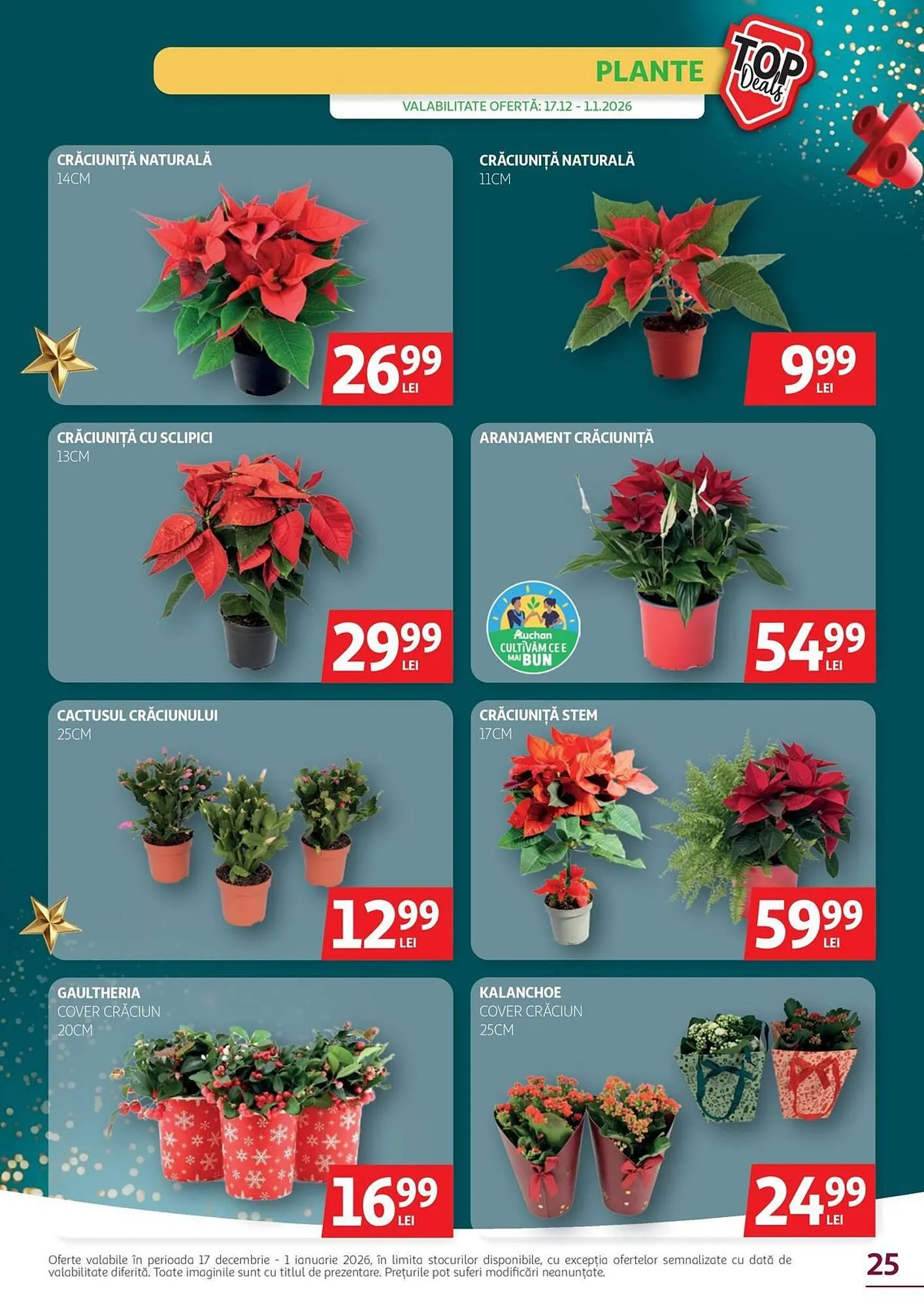 Catalog Catalog Auchan de la 17 decembrie până la 1 ianuarie 2026 - Revista Pagina 25