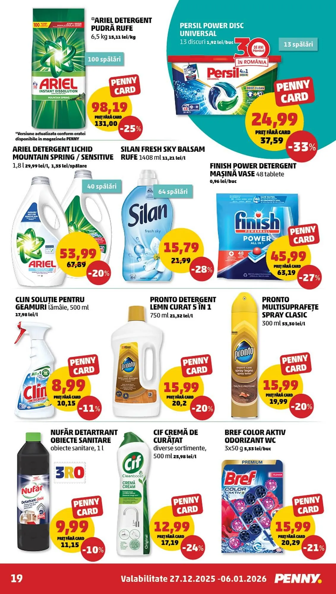 Catalog Catalog Penny de la 27 decembrie până la 6 ianuarie 2026 - Revista Pagina 19