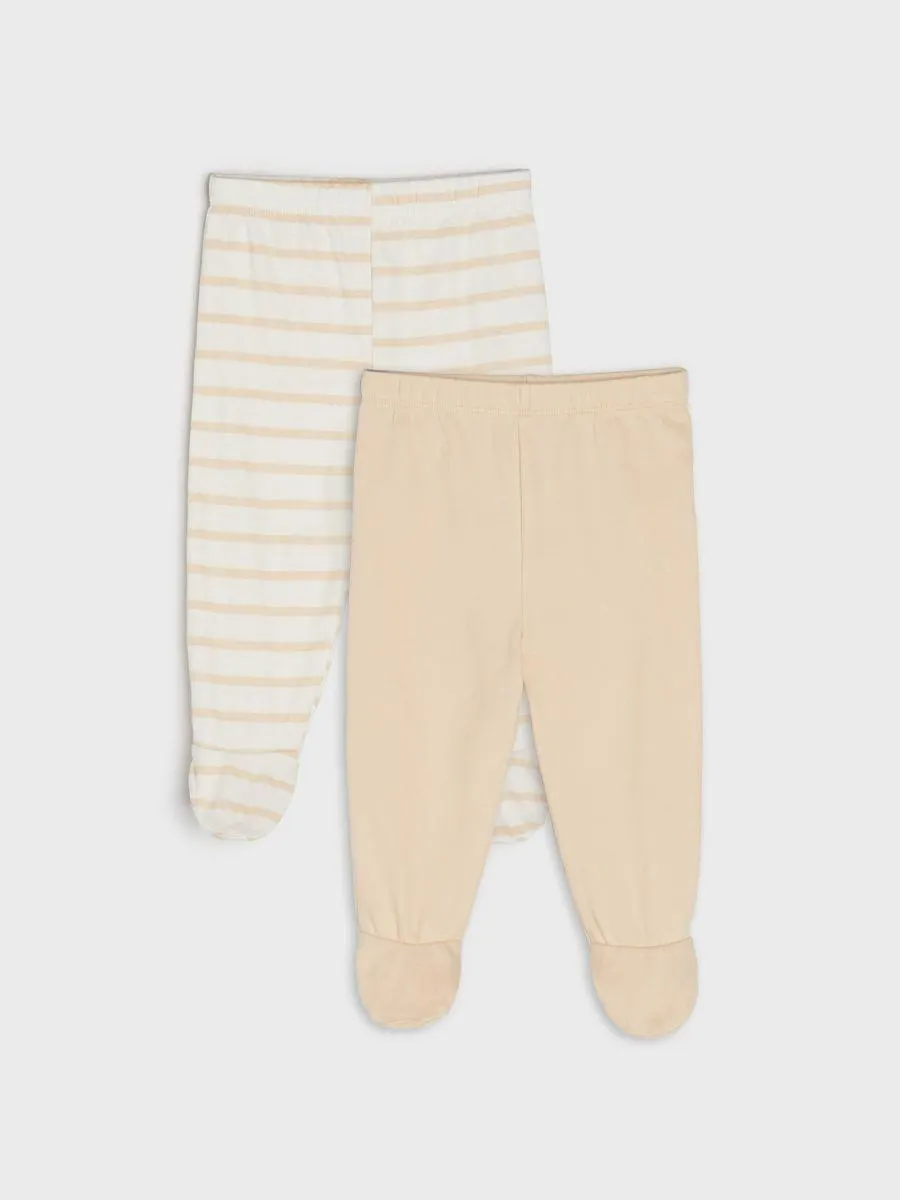 Set de 2 perechi de pantaloni cu botoșei