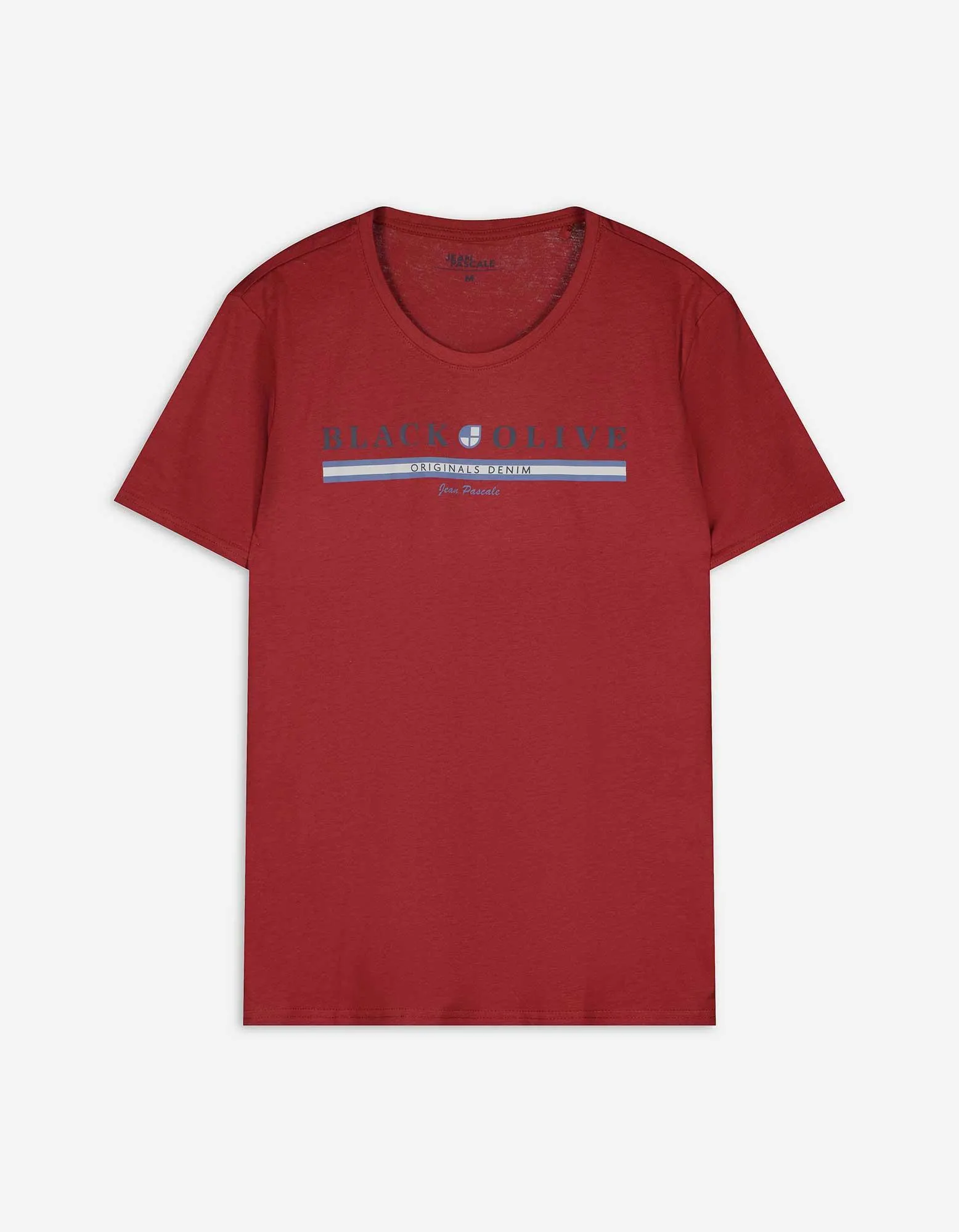 Tricou - Imprimeu mesaj - Rosu inchis