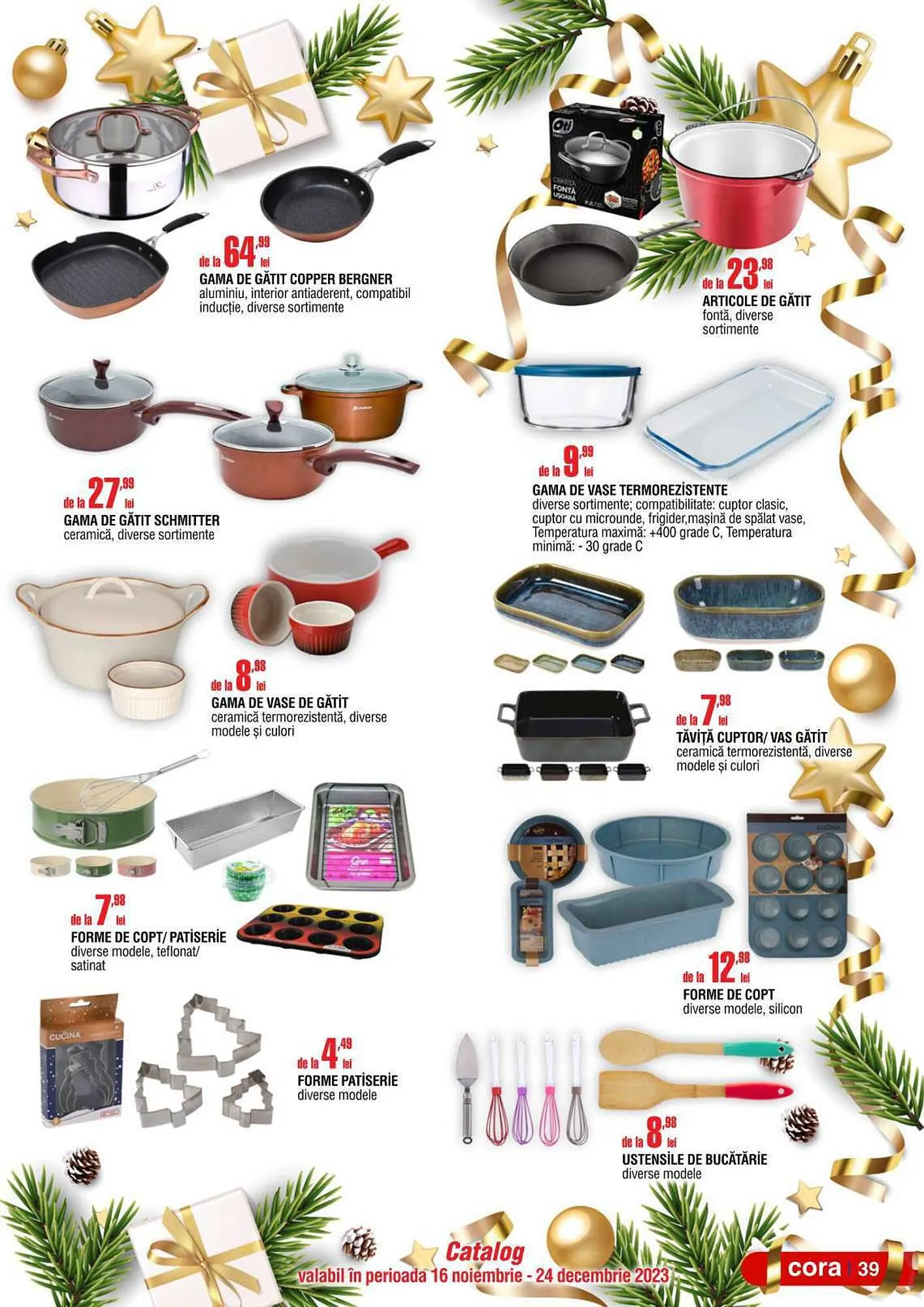 Catalog Cora catalog de la 16 noiembrie până la 24 decembrie 2023 - Revista Pagina 39