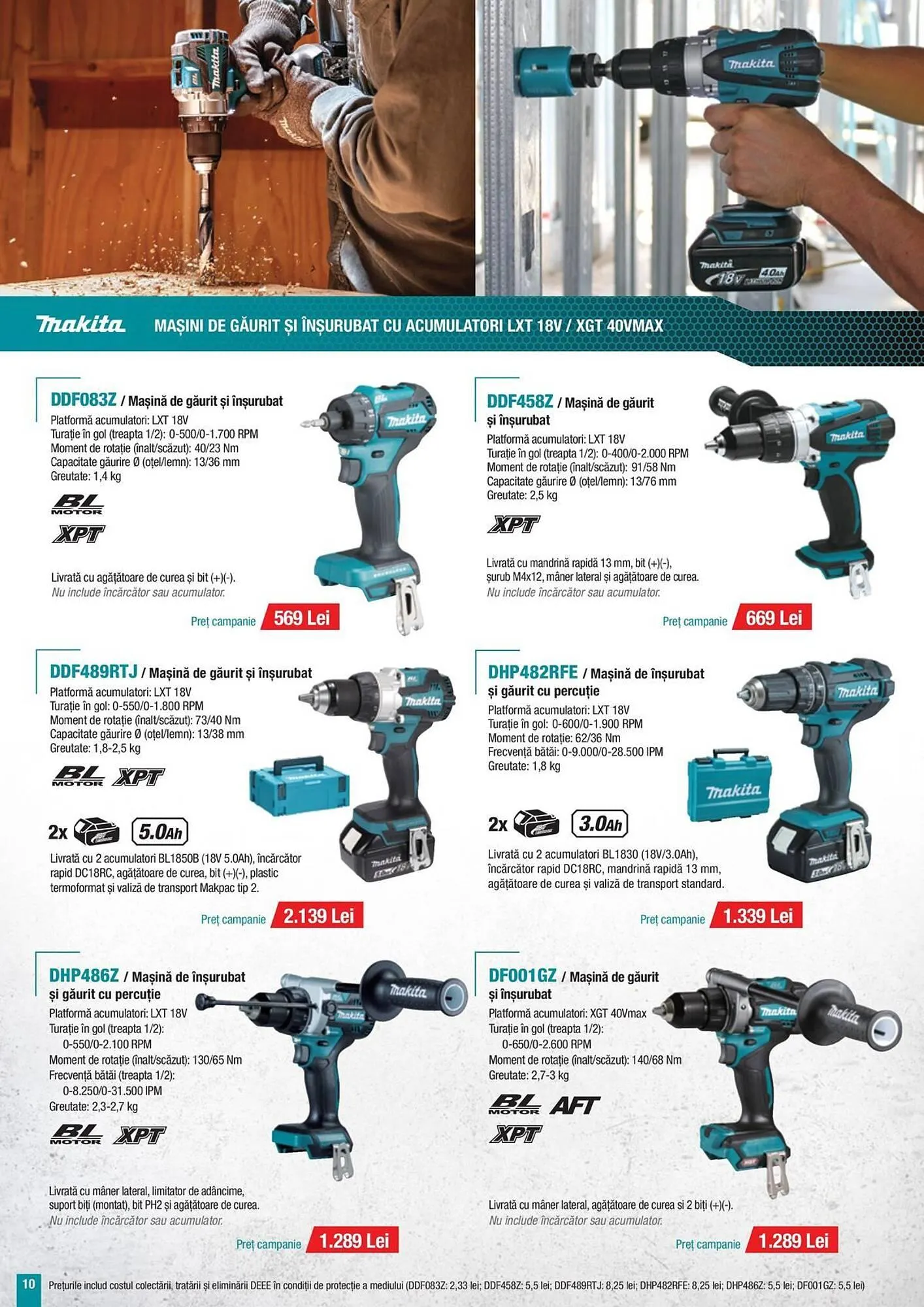 Catalog Catalog Makita de la 7 mai până la 31 decembrie 2025 - Revista Pagina 10