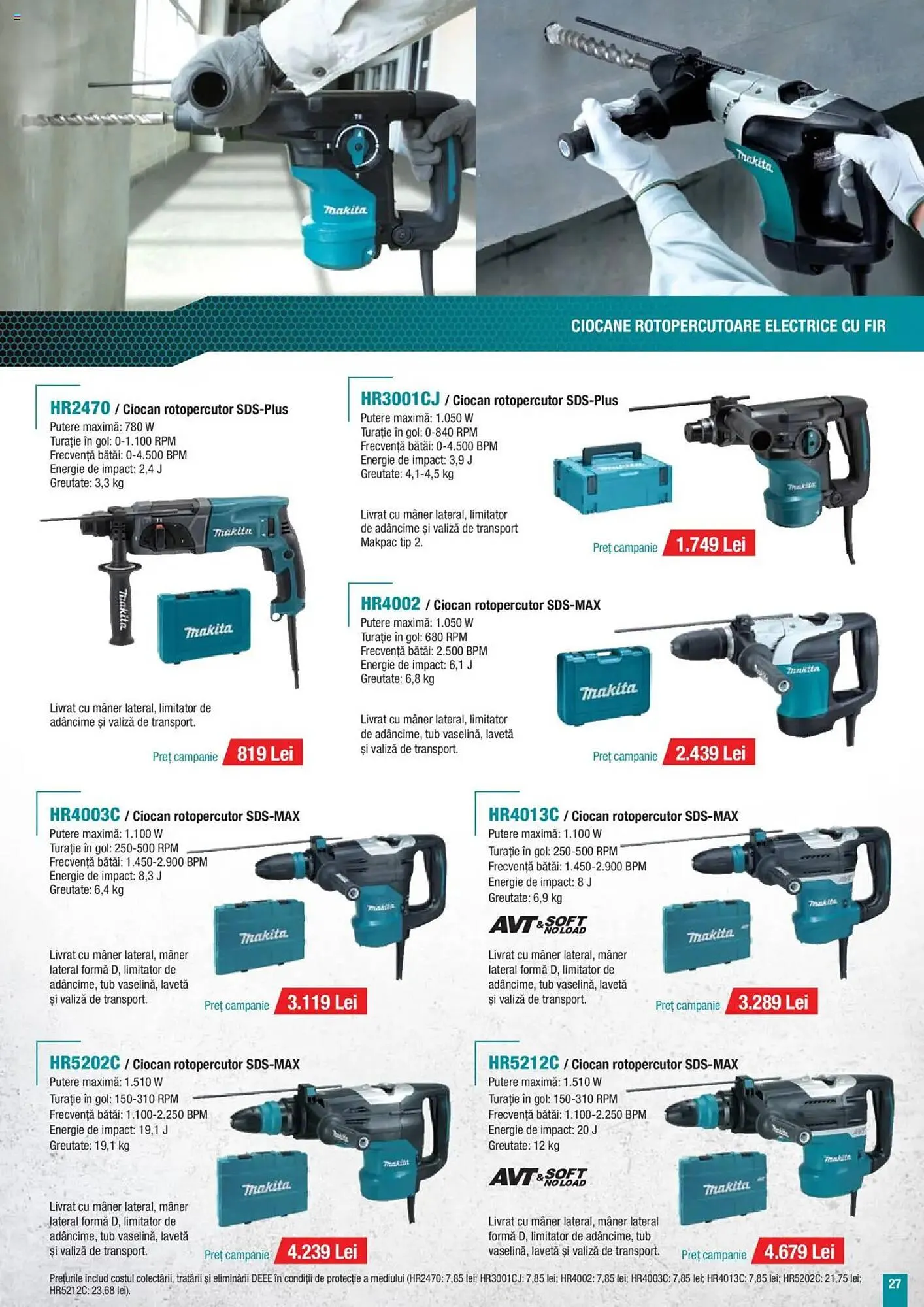 Catalog Catalog Makita de la 8 ianuarie până la 31 martie 2025 - Revista Pagina 59