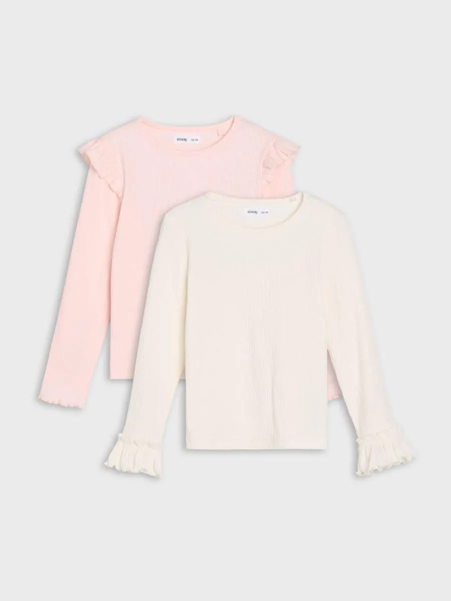 Set 2 tricouri cu mâneci lungi