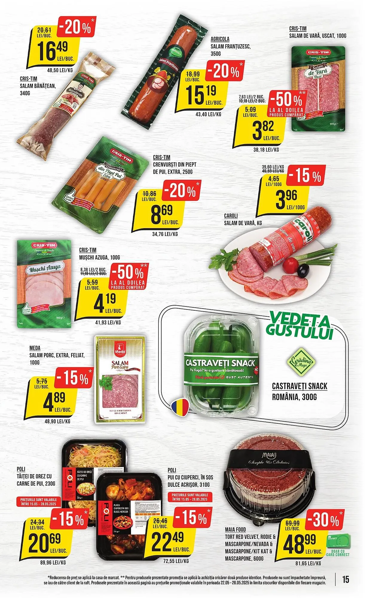 Catalog Catalog Mega Image de la 22 mai până la 28 mai 2025 - Revista Pagina 15