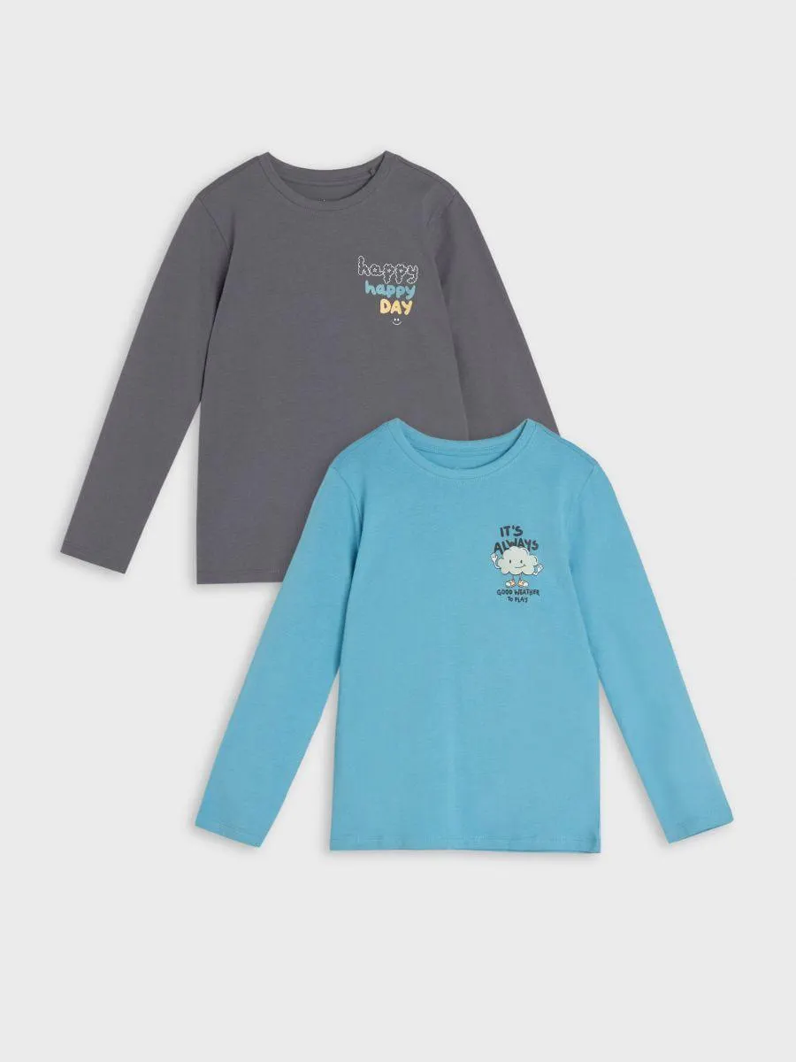 Set de 2 tricouri cu mânecă lungă