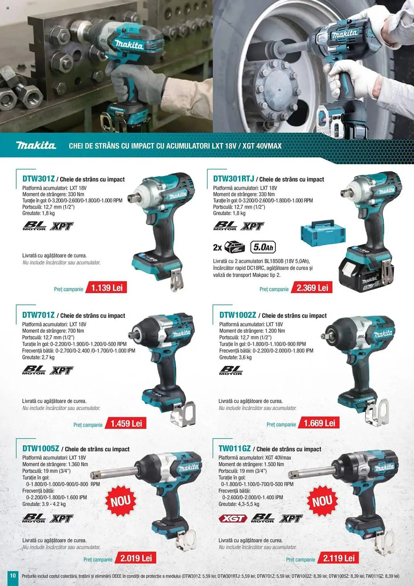Catalog Catalog Makita de la 1 octombrie până la 31 decembrie 2025 - Revista Pagina 10